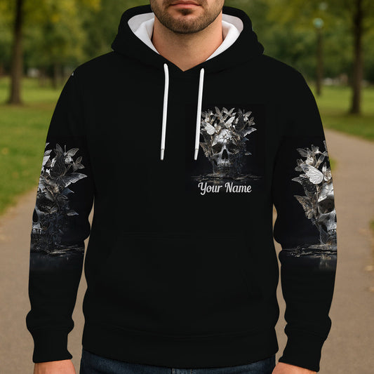 Cooles Totenkopf-Shirt mit personalisiertem Totenkopf-Print