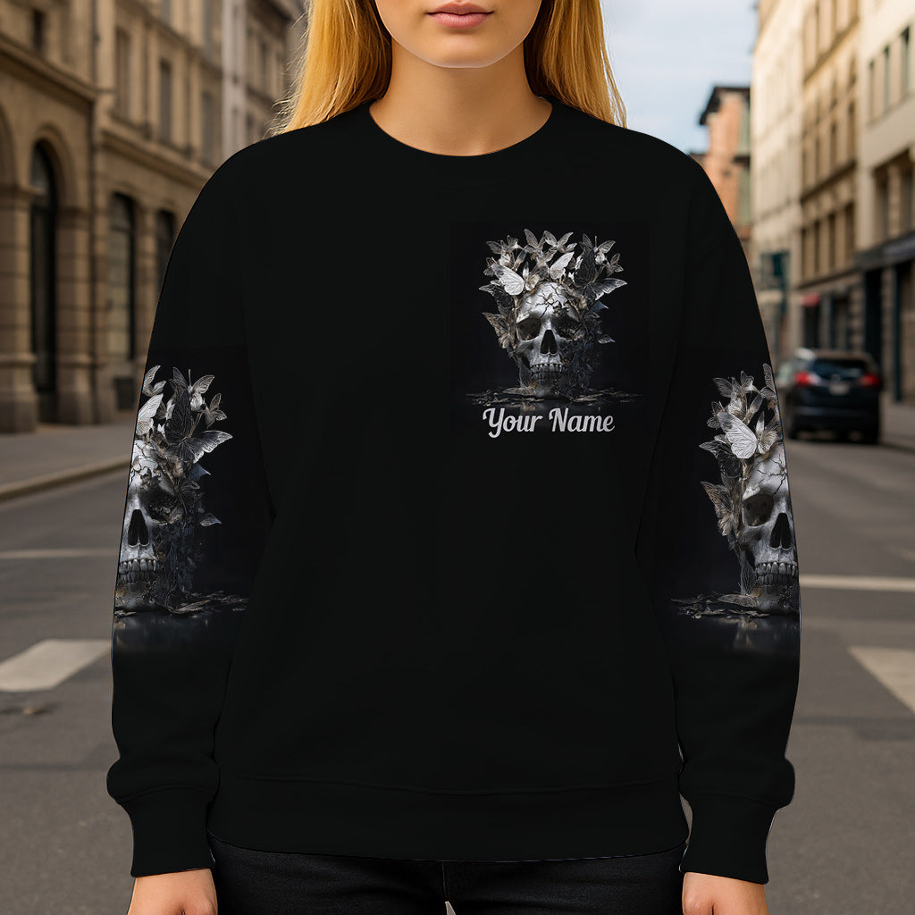 Cooles Totenkopf-Shirt mit personalisiertem Totenkopf-Print