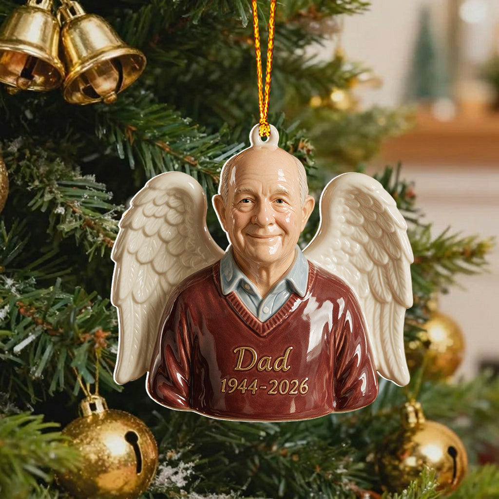 Unser Weihnachtsengel - Personalisierte Gedenk Premium 3D Ornament