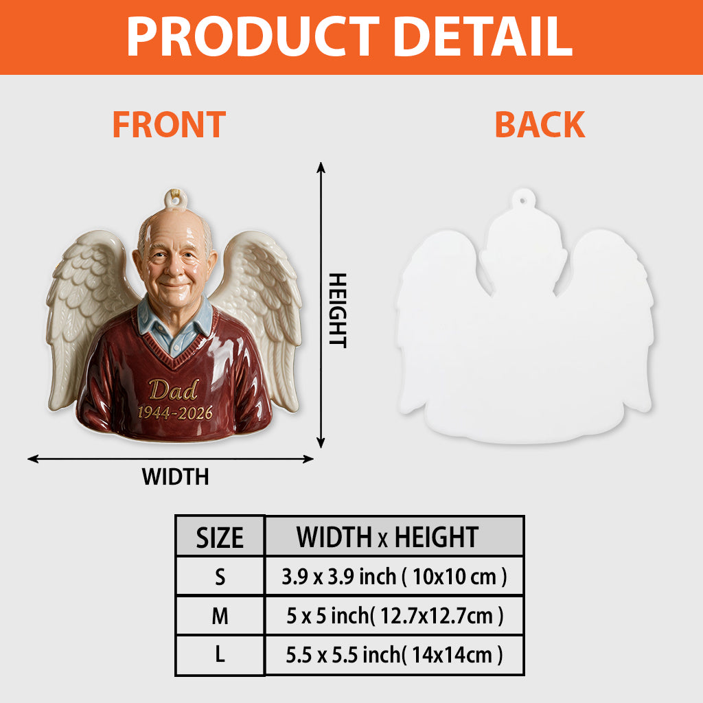 Unser Weihnachtsengel - Personalisierte Gedenk Premium 3D Ornament