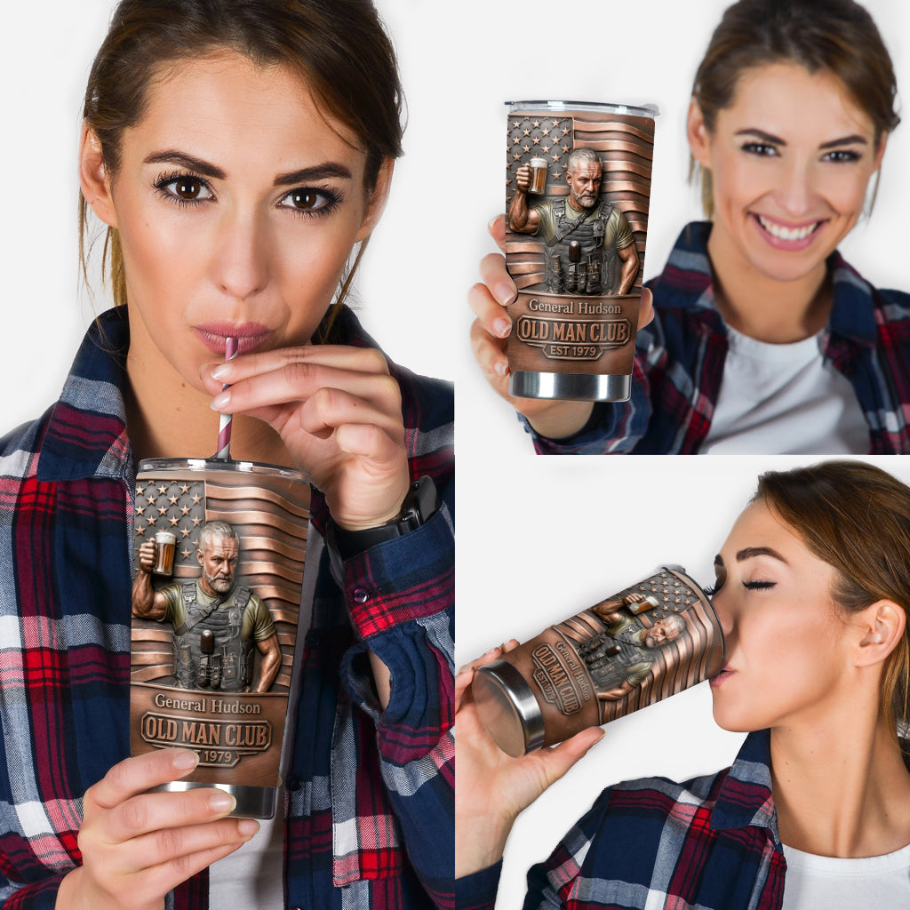 Old Man Club - Personalized Birthday Tumbler