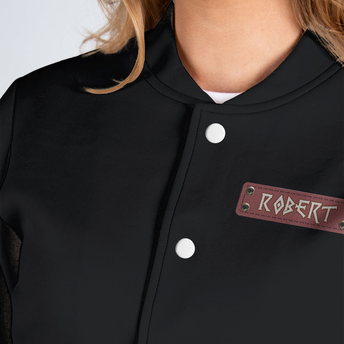 Ritter Gottes – Personalisierte christliche Collegejacke