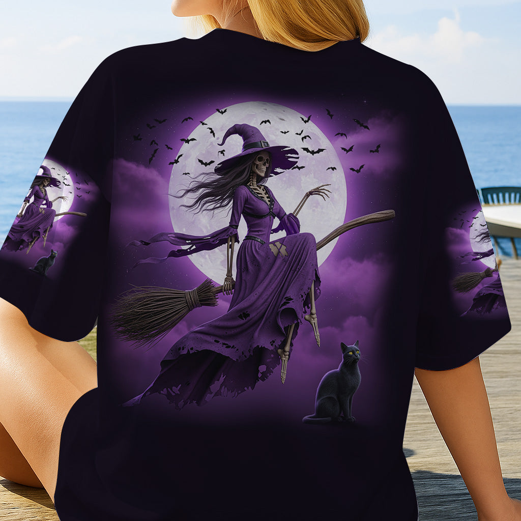 A Wee Bit Wicked - Personalized Witch All Over Shirt
