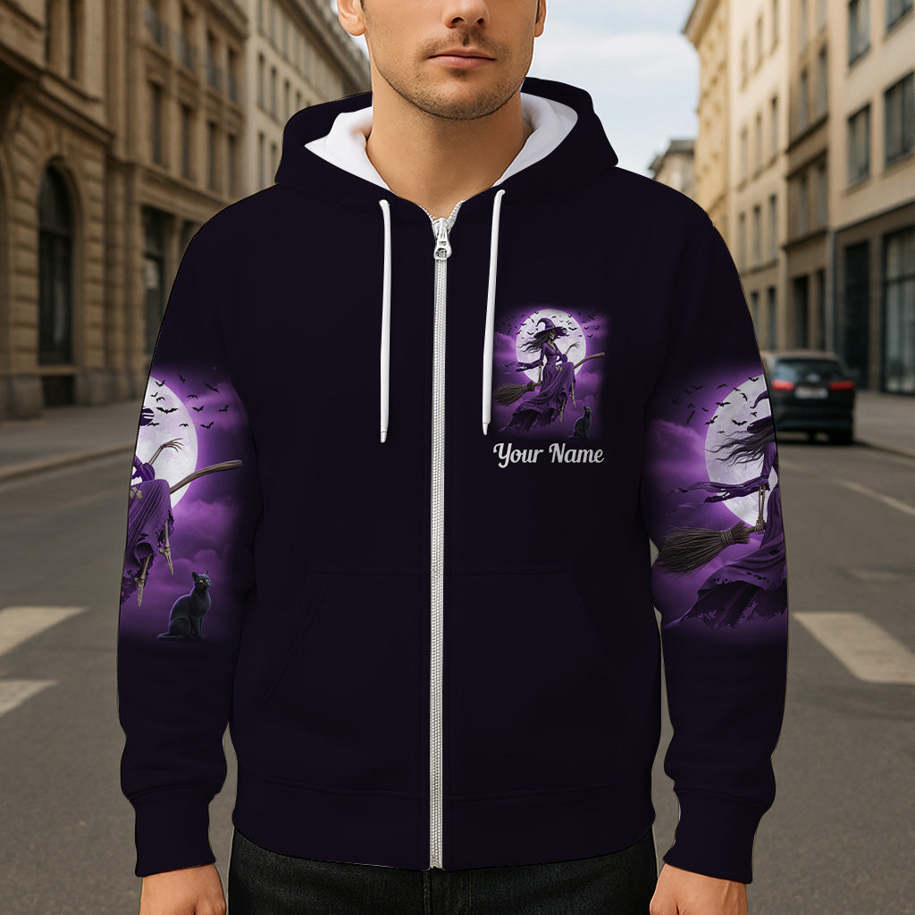 A Wee Bit Wicked - Personalized Witch All Over Shirt