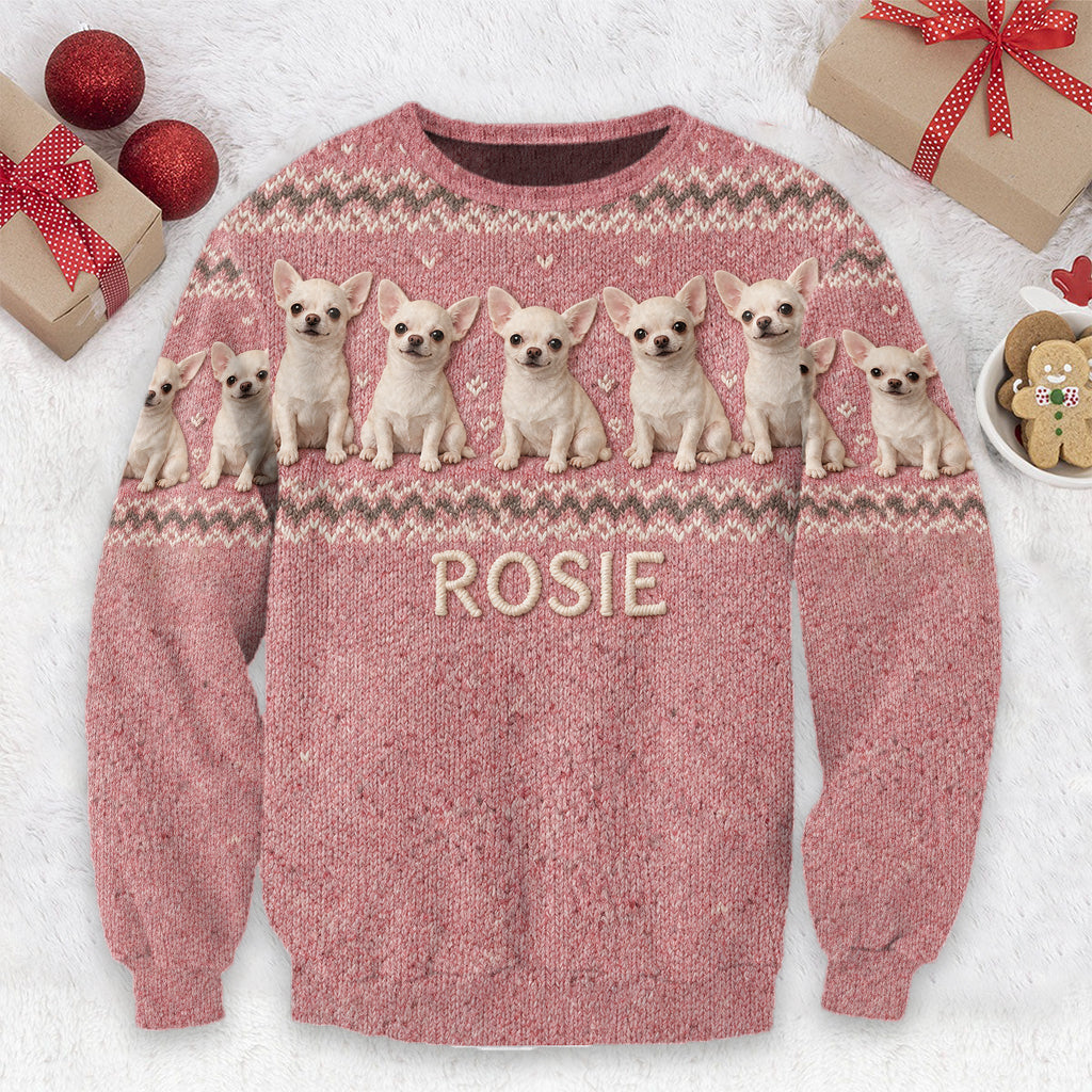 Cold Days Are Better With Dogs - Personalized Dog Ugly Sweater