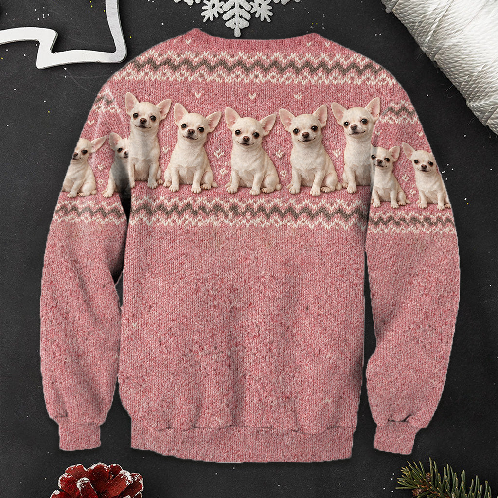 Cold Days Are Better With Dogs - Personalized Dog Ugly Sweater
