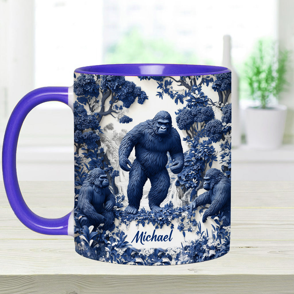 Bigfoot Summer Vibes - Personalized Hiking Accent Mug