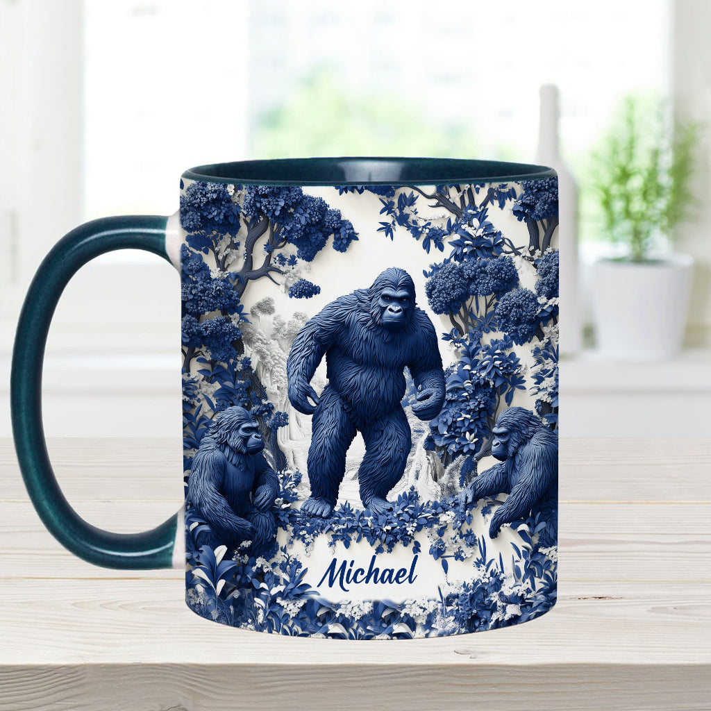 Bigfoot Summer Vibes - Personalized Hiking Accent Mug