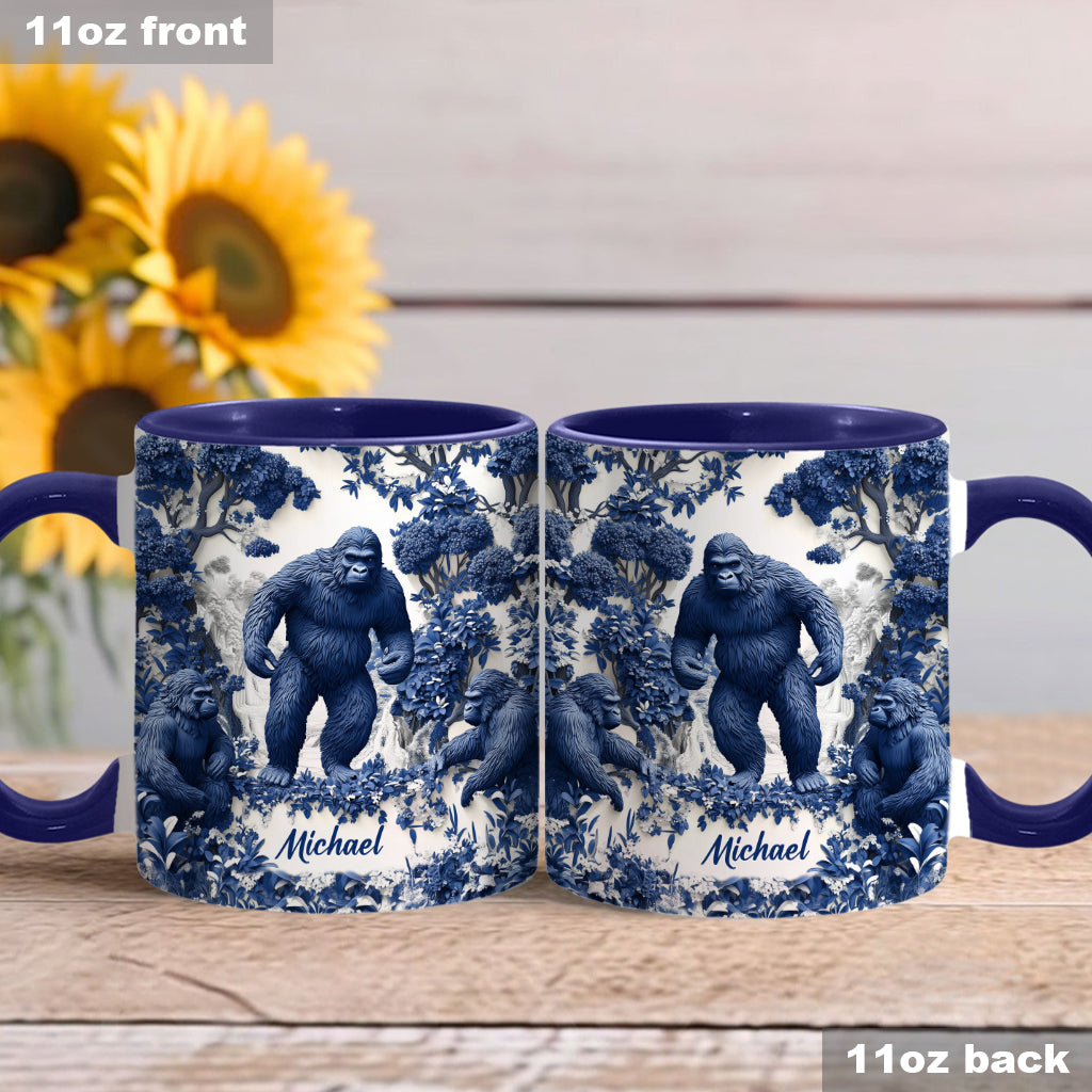 Bigfoot Summer Vibes - Personalized Hiking Accent Mug