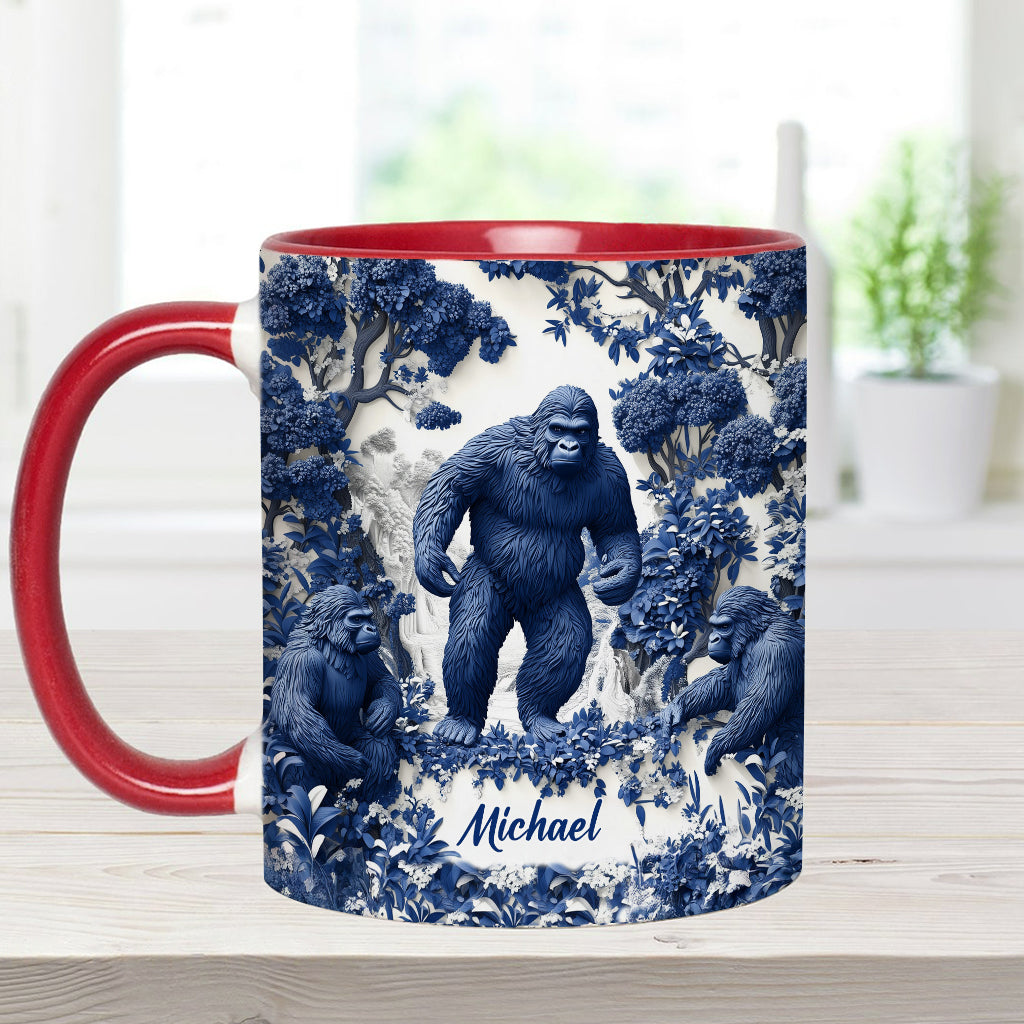Bigfoot Summer Vibes - Personalized Hiking Accent Mug