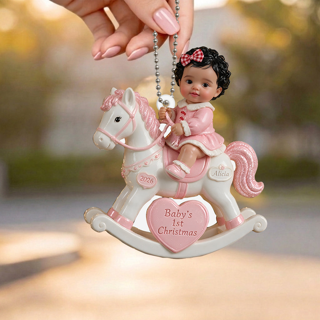Baby's First Christmas - Personalized Newborn Premium 3D Ornament