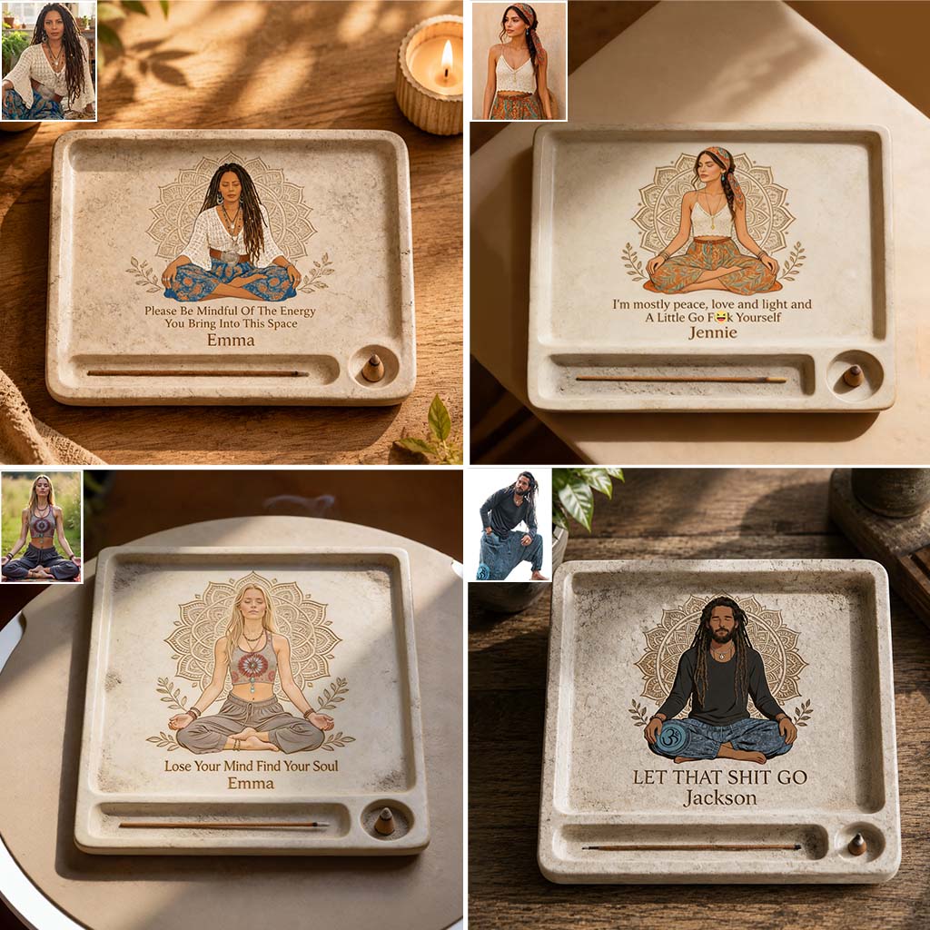 Namaste - Personalisierte Hippie Ablage