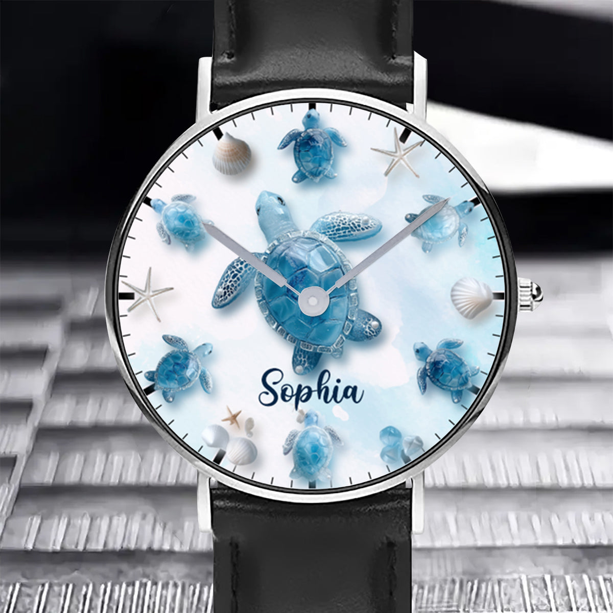 Just A Girl Who Loves Turtles - Personalized Turtle Hand Watch