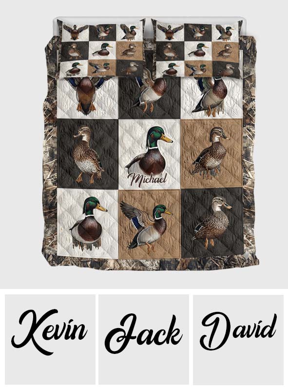 Jagdsaison – Personalisiertes Jagd-Quilt-Set