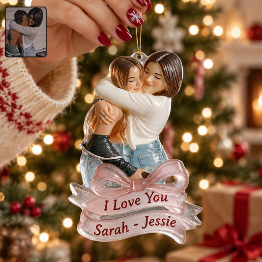 Jedes Foto - Personalisierte Bestie Glasornament in benutzerdefinierter Form