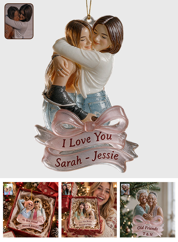 Jedes Foto - Personalisierte Bestie Glasornament in benutzerdefinierter Form