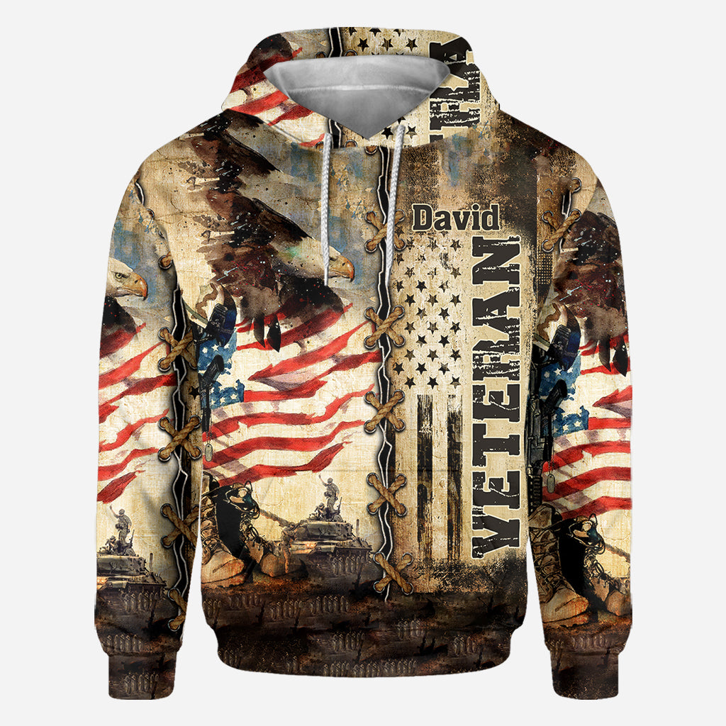 I Am A Veteran - Personalized Veteran All Over Shirt