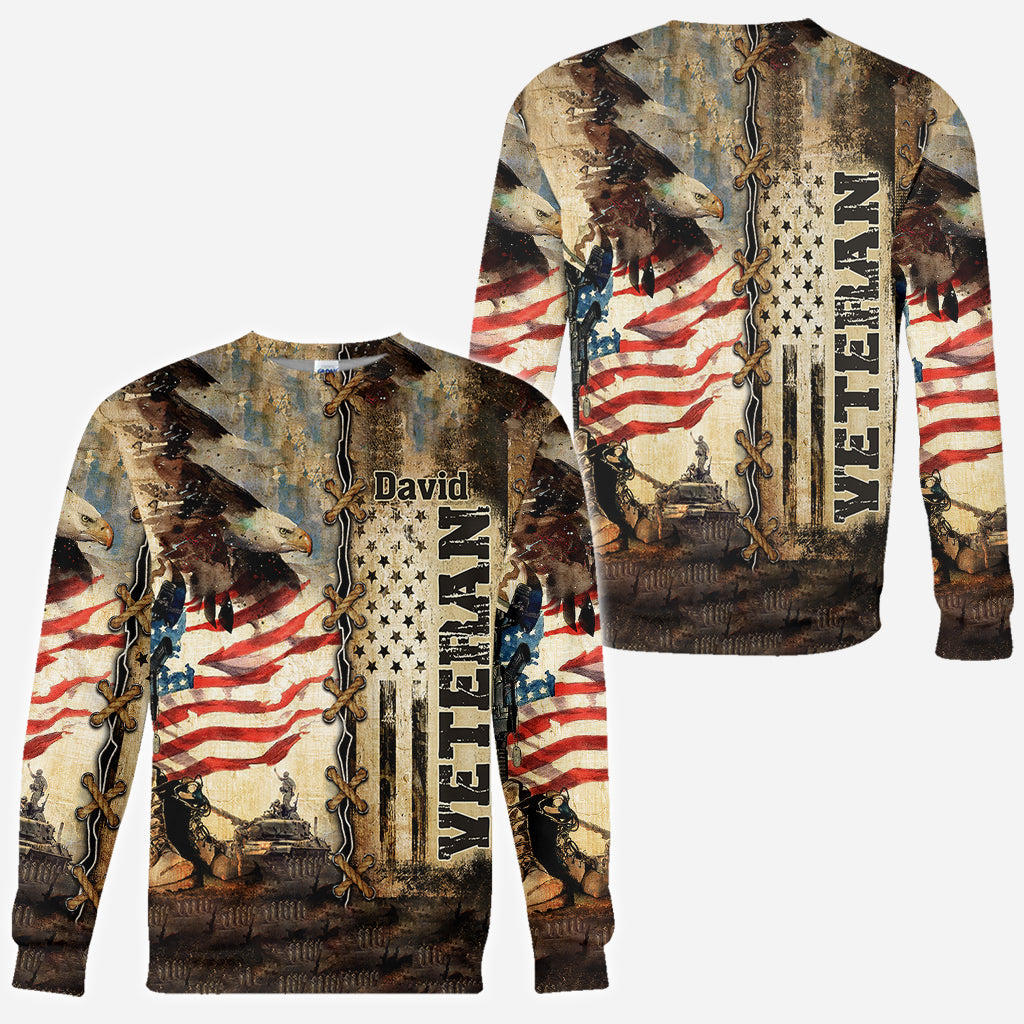 I Am A Veteran - Personalized Veteran All Over Shirt