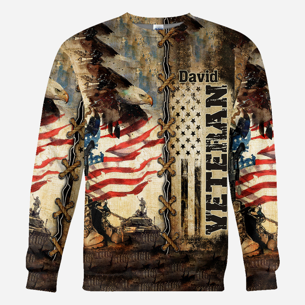 I Am A Veteran - Personalized Veteran All Over Shirt