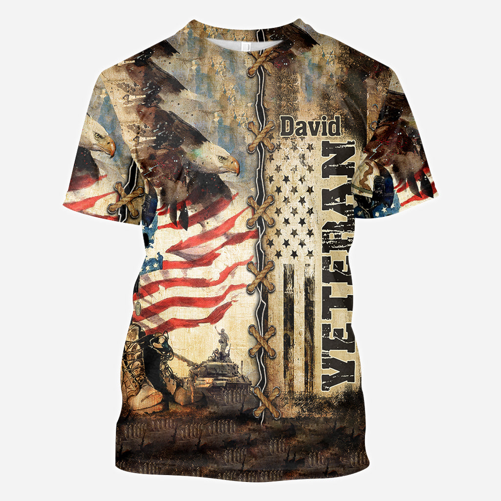 I Am A Veteran - Personalized Veteran All Over Shirt