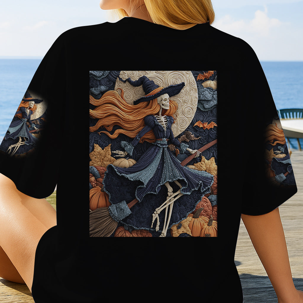 Skull Witch - Personalized Witch All Over Shirt