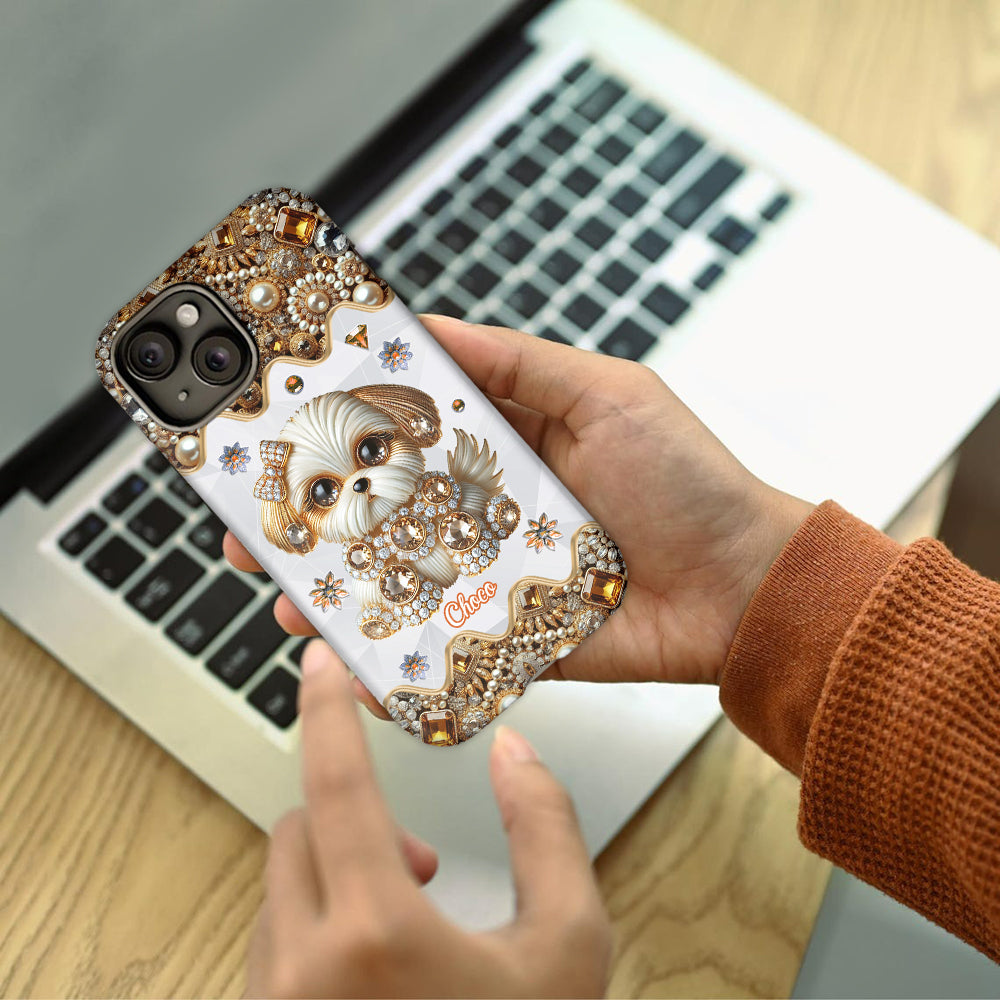 Liebe Shih Tzu - Personalisierte Handyhülle mit Hundemotiv