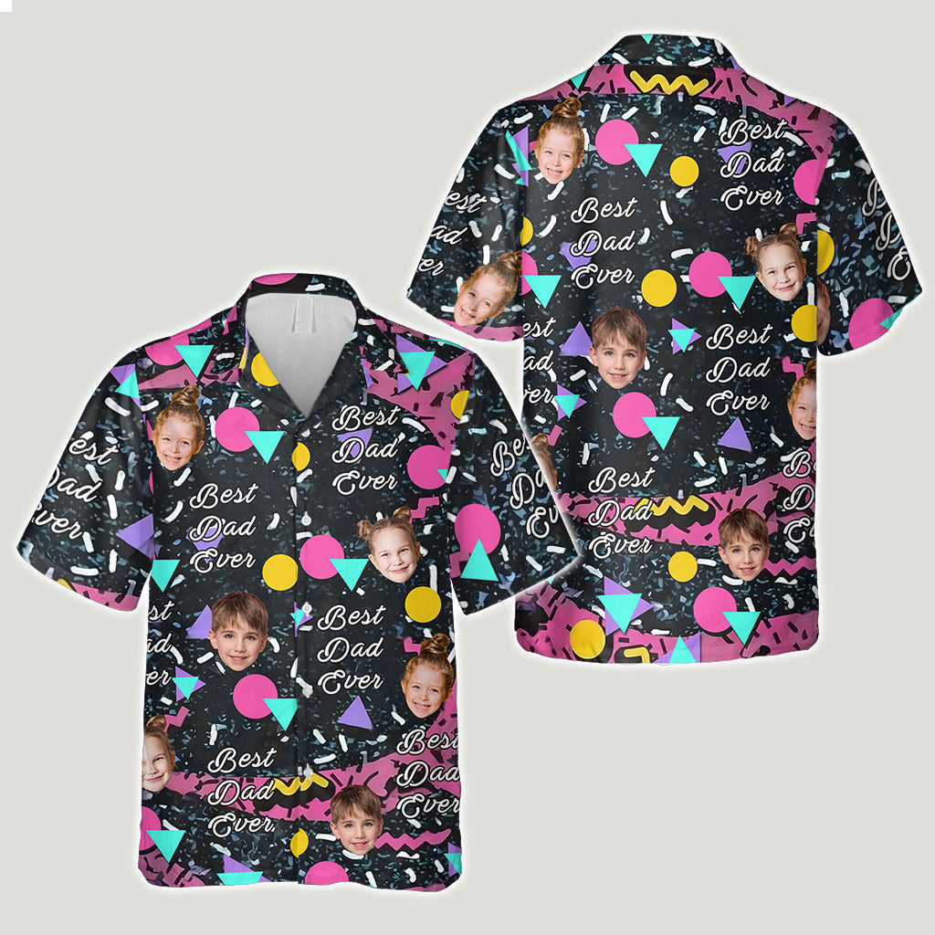 Bester Papa aller Zeiten - Personalisiertes Hawaiihemd für Väter