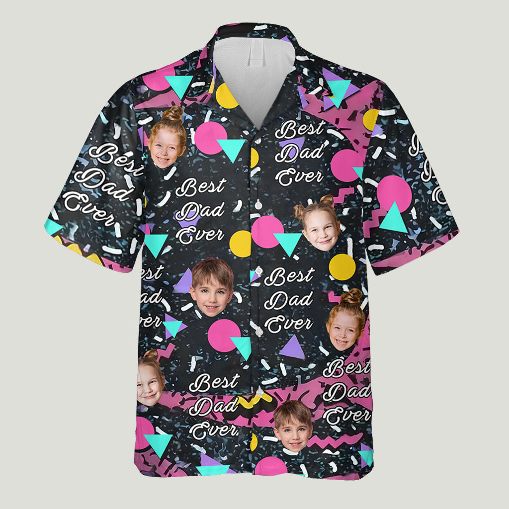 Bester Papa aller Zeiten - Personalisiertes Hawaiihemd für Väter