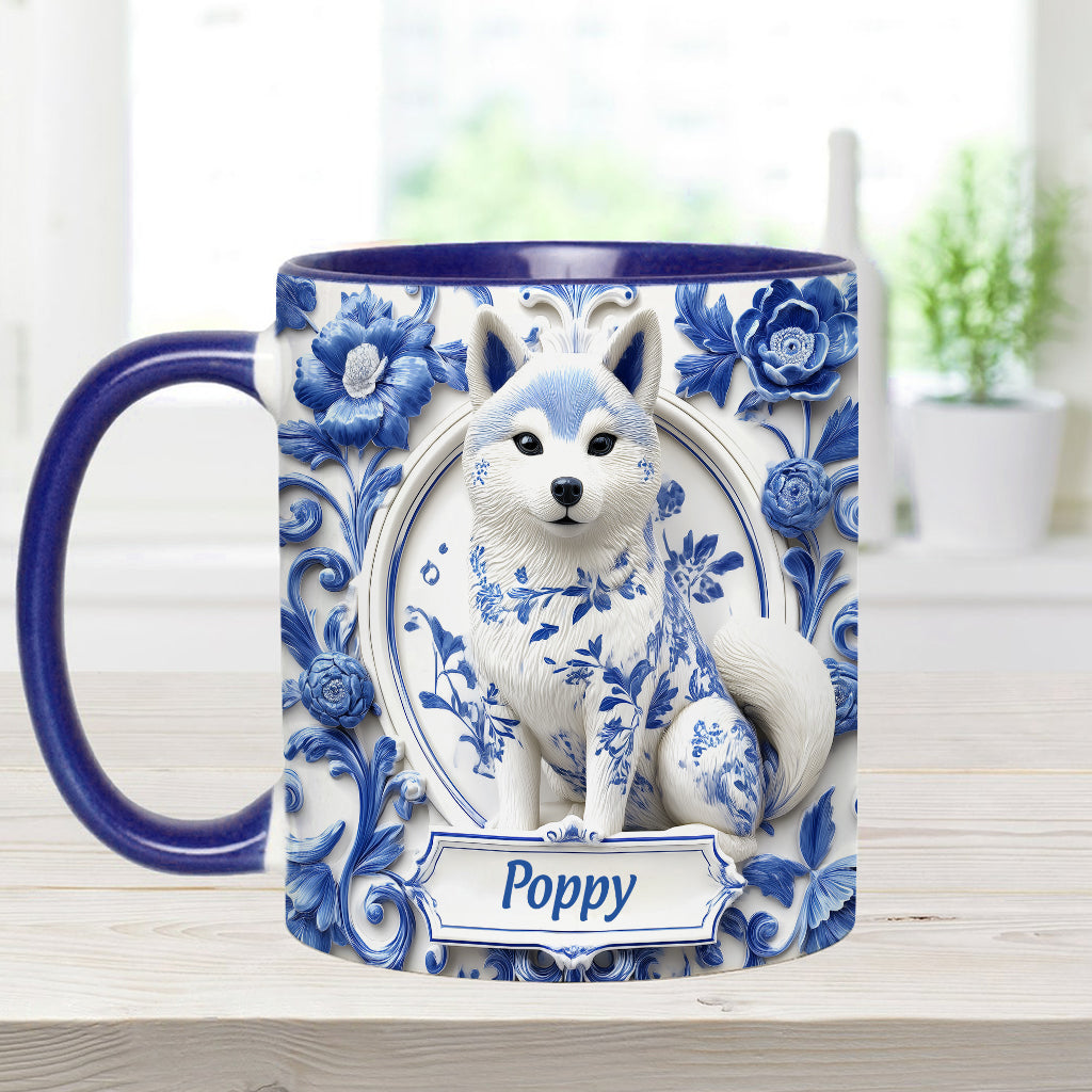 Cute Shiba Inu - Personalized Dog Accent Mug