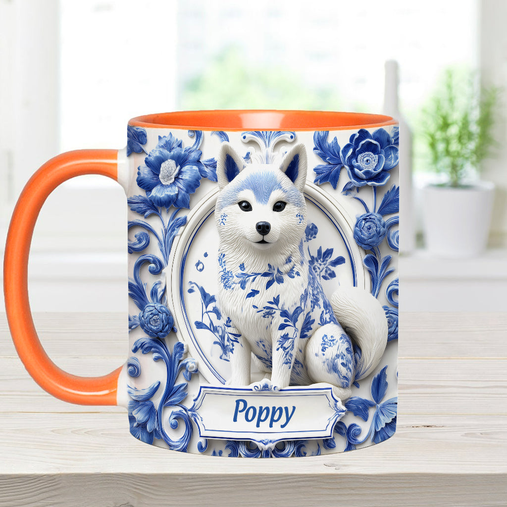 Cute Shiba Inu - Personalized Dog Accent Mug