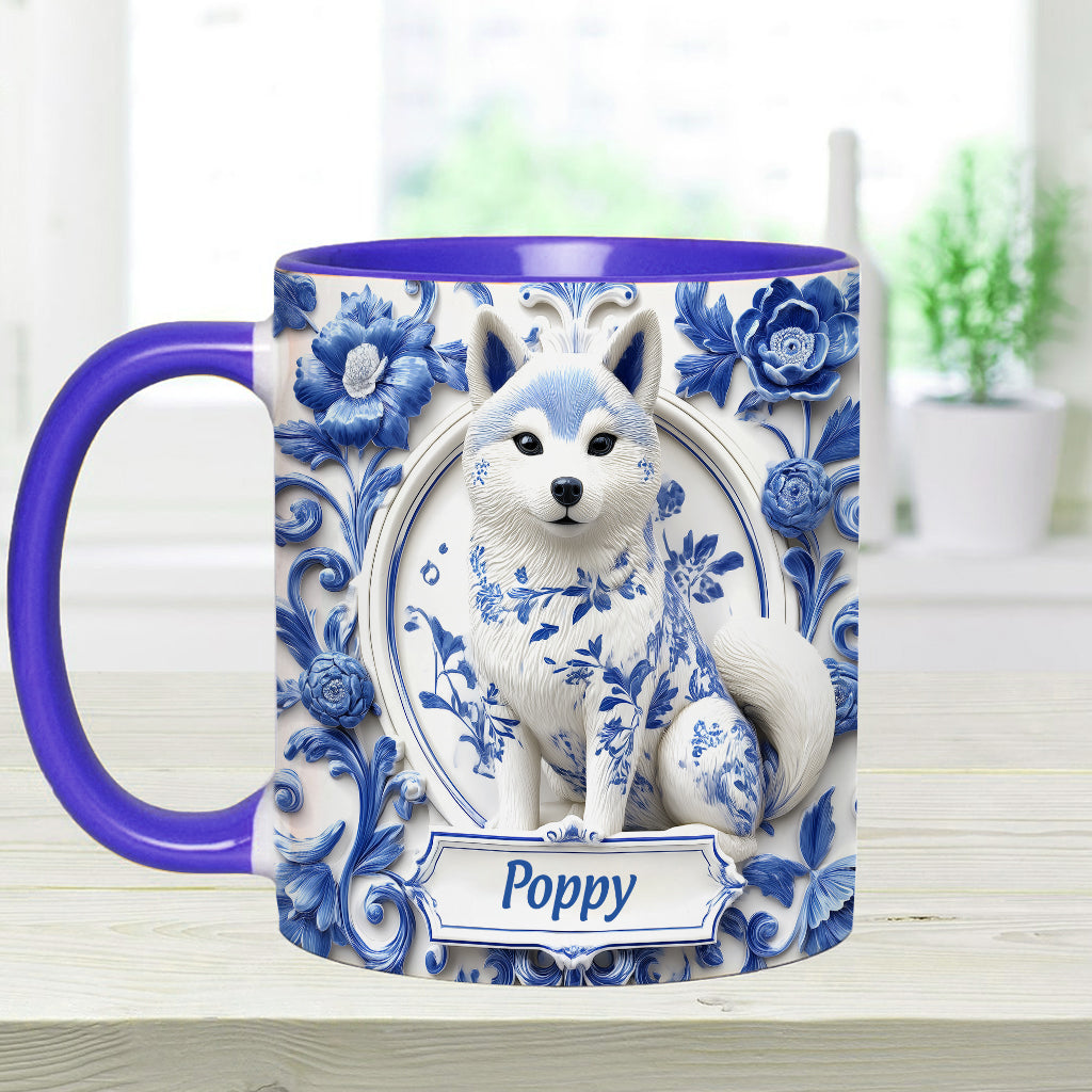 Cute Shiba Inu - Personalized Dog Accent Mug
