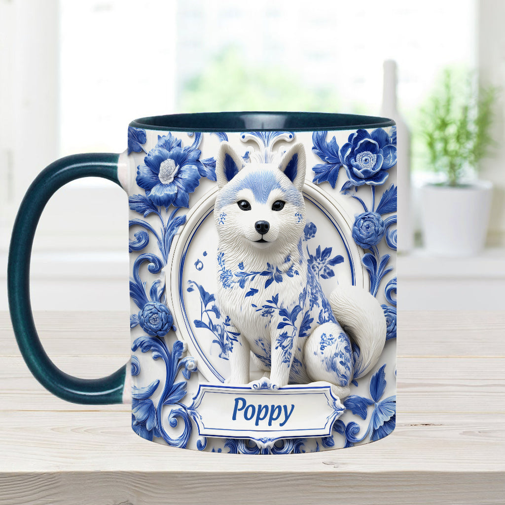 Cute Shiba Inu - Personalized Dog Accent Mug