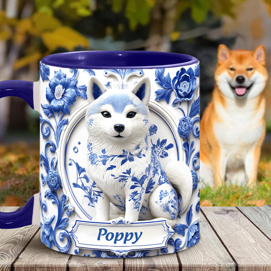 Cute Shiba Inu - Personalized Dog Accent Mug