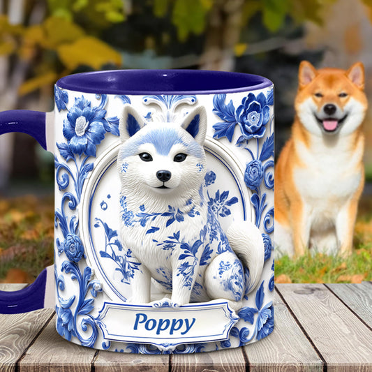 Niedlicher Shiba Inu - Personalisierte Tasse mit Hundemotiv