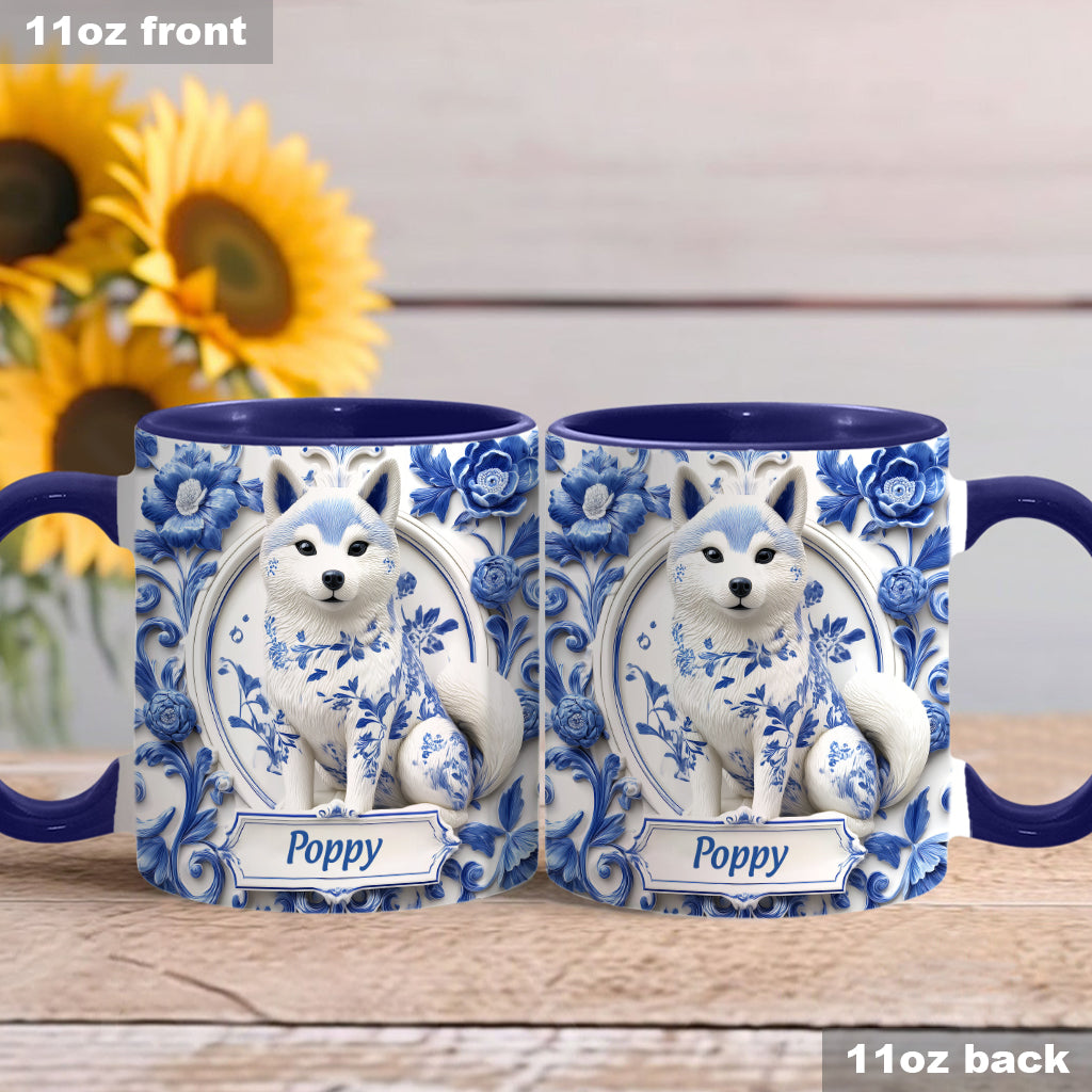 Cute Shiba Inu - Personalized Dog Accent Mug