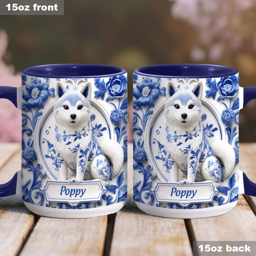 Cute Shiba Inu - Personalized Dog Accent Mug
