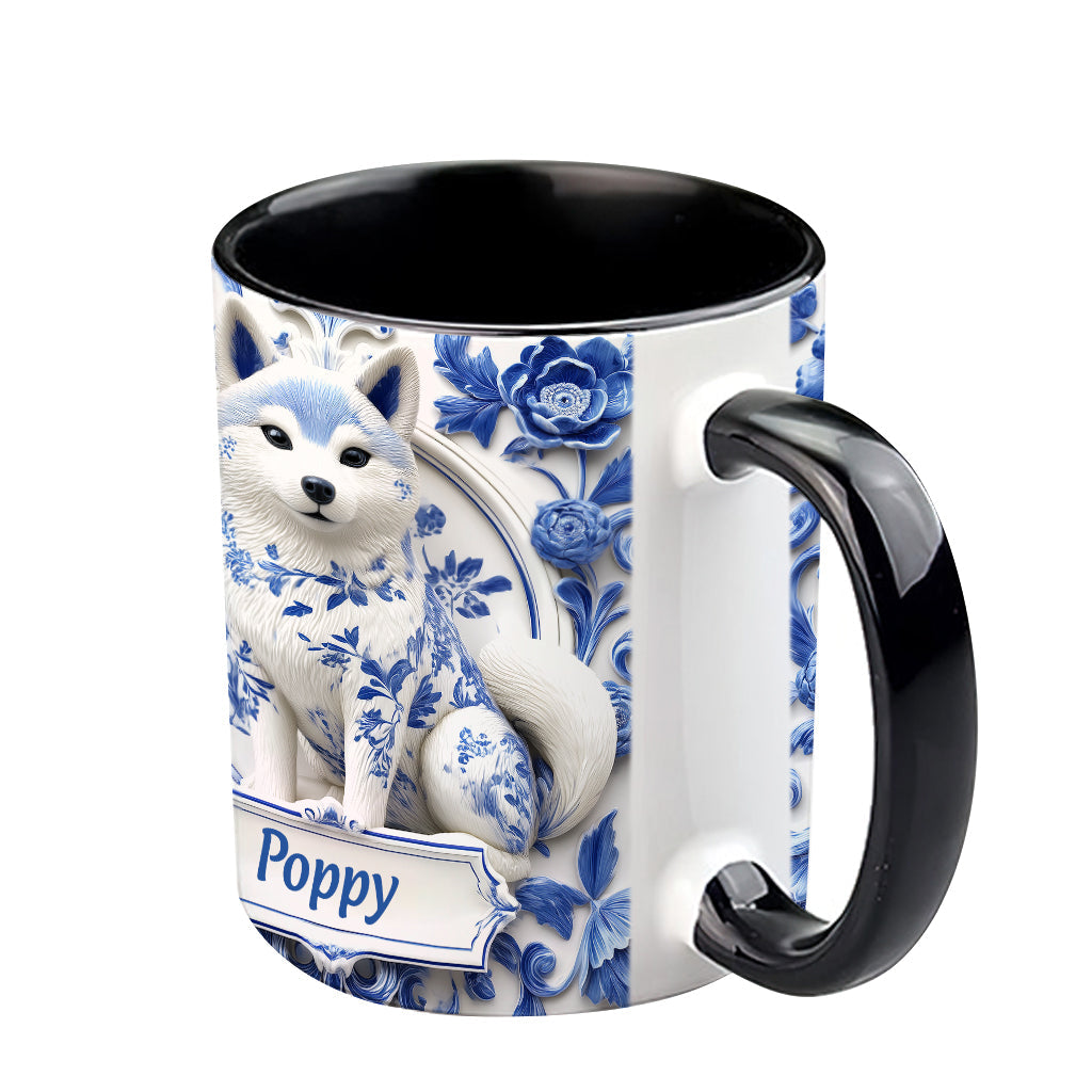 Cute Shiba Inu - Personalized Dog Accent Mug