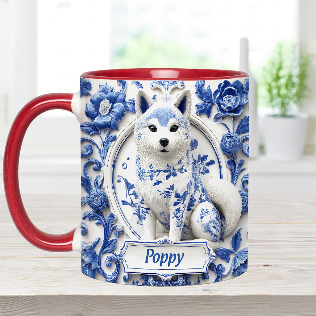 Cute Shiba Inu - Personalized Dog Accent Mug