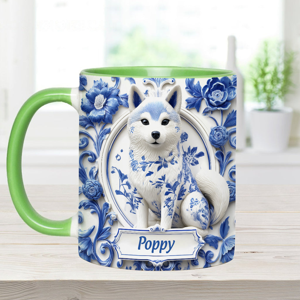 Cute Shiba Inu - Personalized Dog Accent Mug