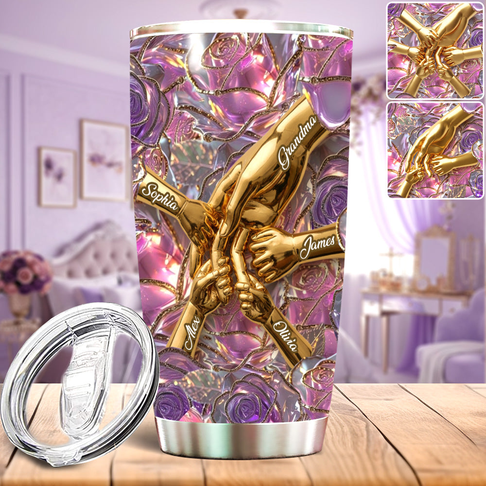 Holding Hands - Personalized Mother Tumbler