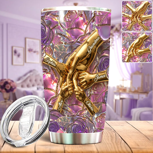 Holding Hands - Personalized Mother Tumbler