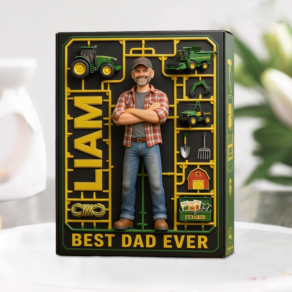 Traktor Papa - Personalisierte Bauern Custom Acrylplakette