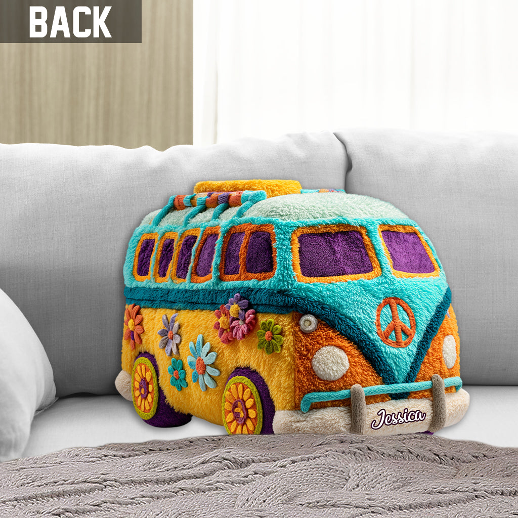 Hippie Souls - Personalized Hippie Shaped Pillow