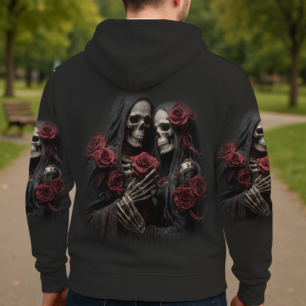 Bis dass der Tod uns scheidet – Personalisiertes Totenkopf-Shirt