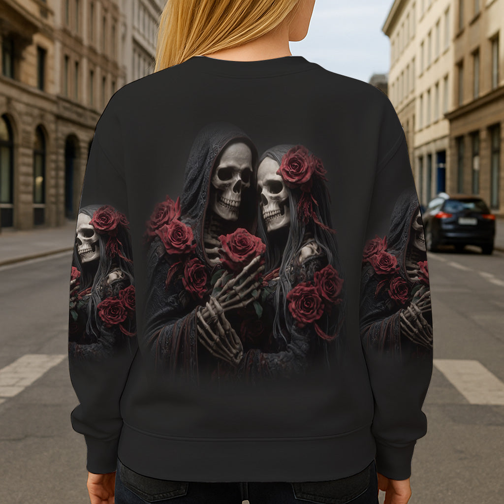 Bis dass der Tod uns scheidet – Personalisiertes Totenkopf-Shirt