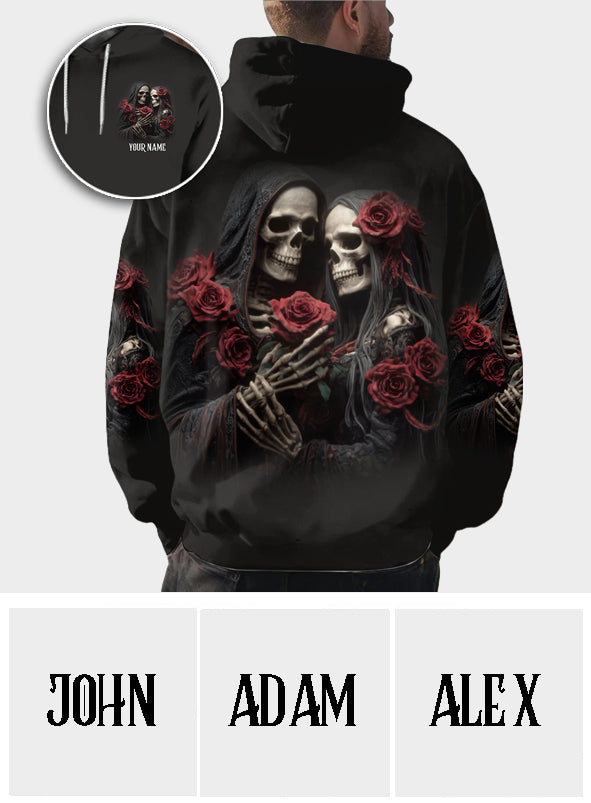 Bis dass der Tod uns scheidet – Personalisiertes Totenkopf-Shirt
