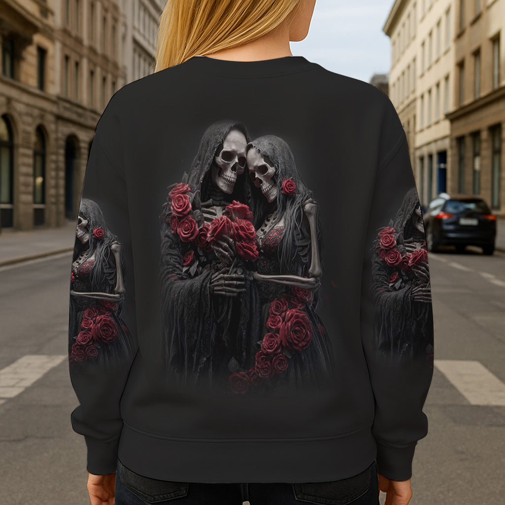 Bis dass der Tod uns scheidet – Personalisiertes Totenkopf-Shirt