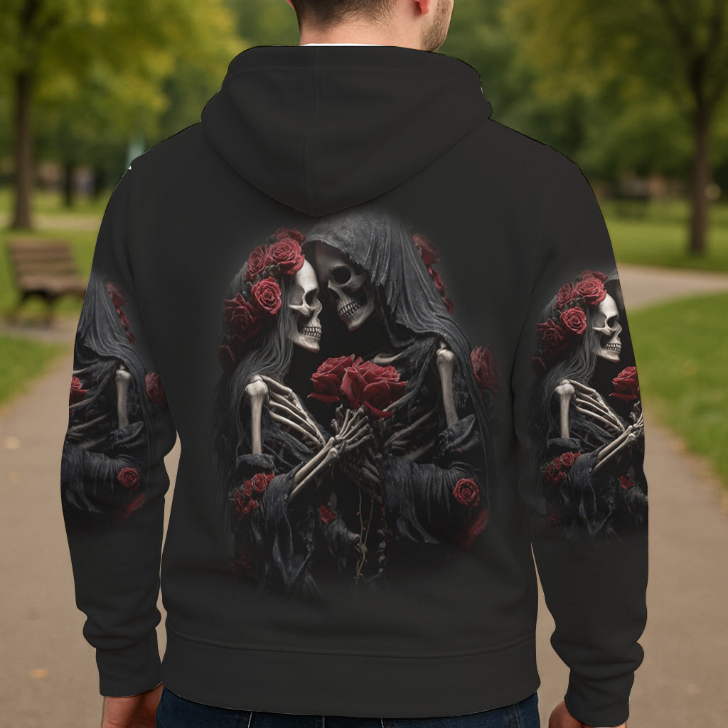 Bis dass der Tod uns scheidet – Personalisiertes Totenkopf-Shirt