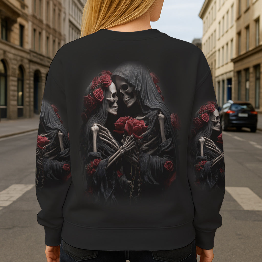 Bis dass der Tod uns scheidet – Personalisiertes Totenkopf-Shirt