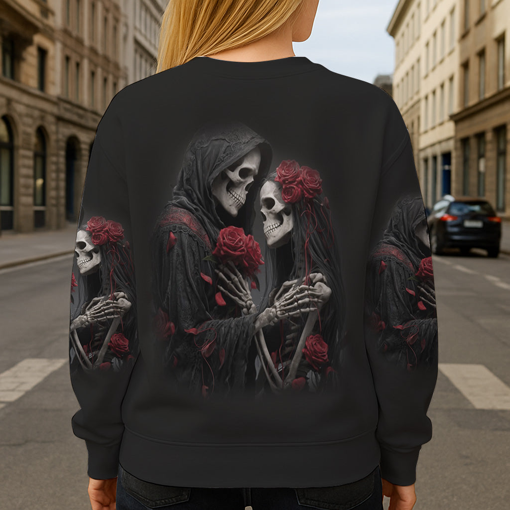 Bis dass der Tod uns scheidet – Personalisiertes Totenkopf-Shirt